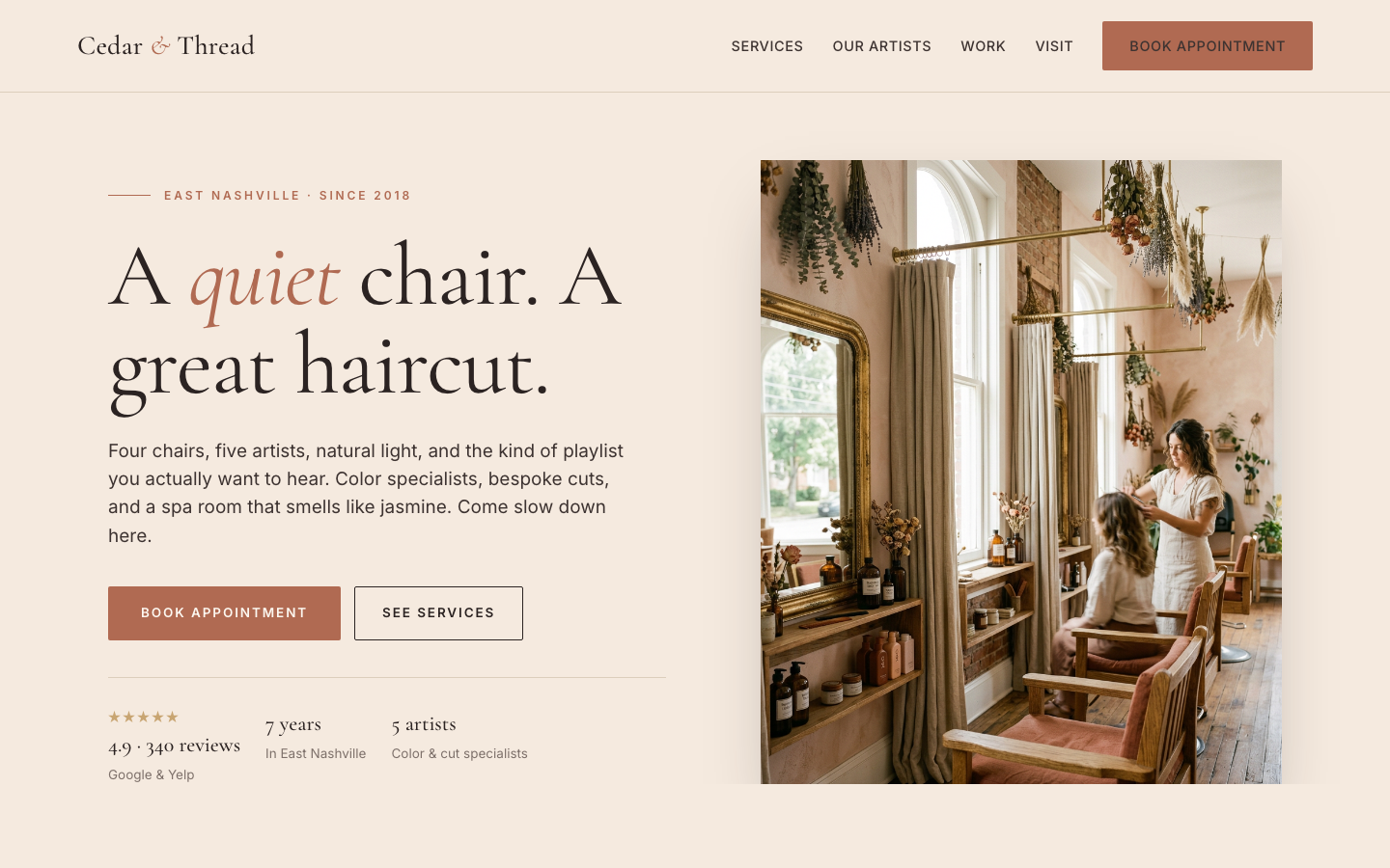 Cedar & Thread Salon