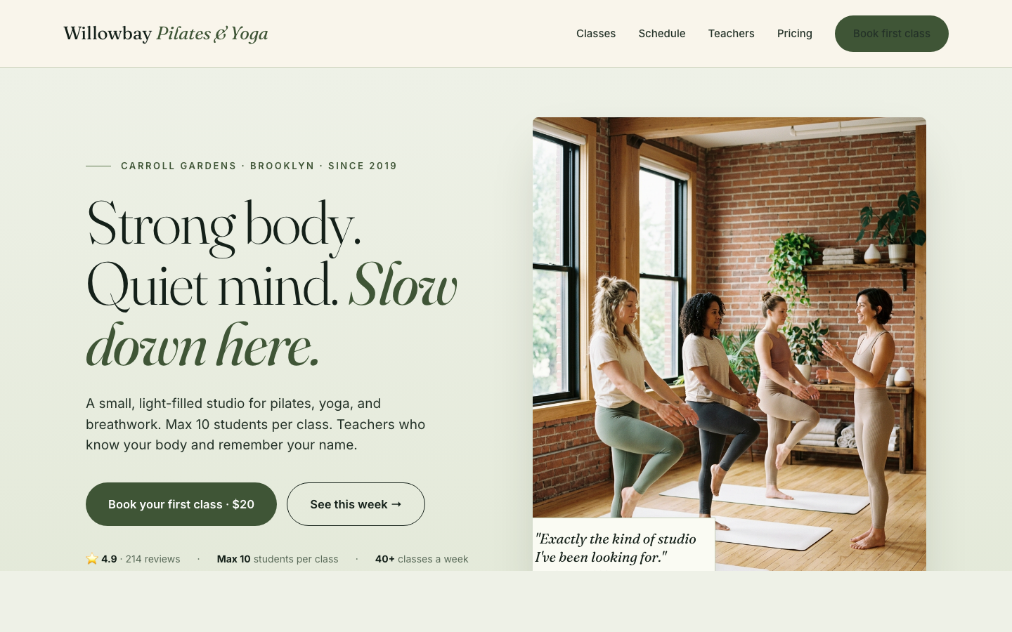 Willowbay Pilates & Yoga